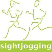 Sightjogging-Logo mit zwei laufenden Personen.